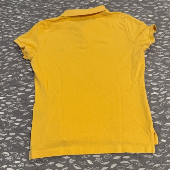 RALPH LAUREN Girl’s Yellow Polo Shirt, size Medium - Picture 2 of 7